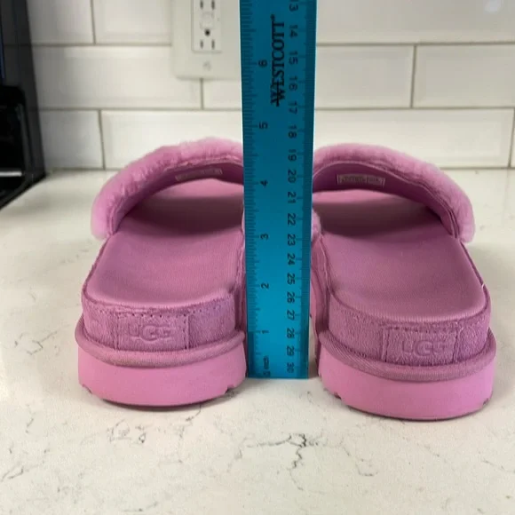 UGG Laton Fur Slide 111236 Wildflower Fluff Size 8 - Picture 4 of 16